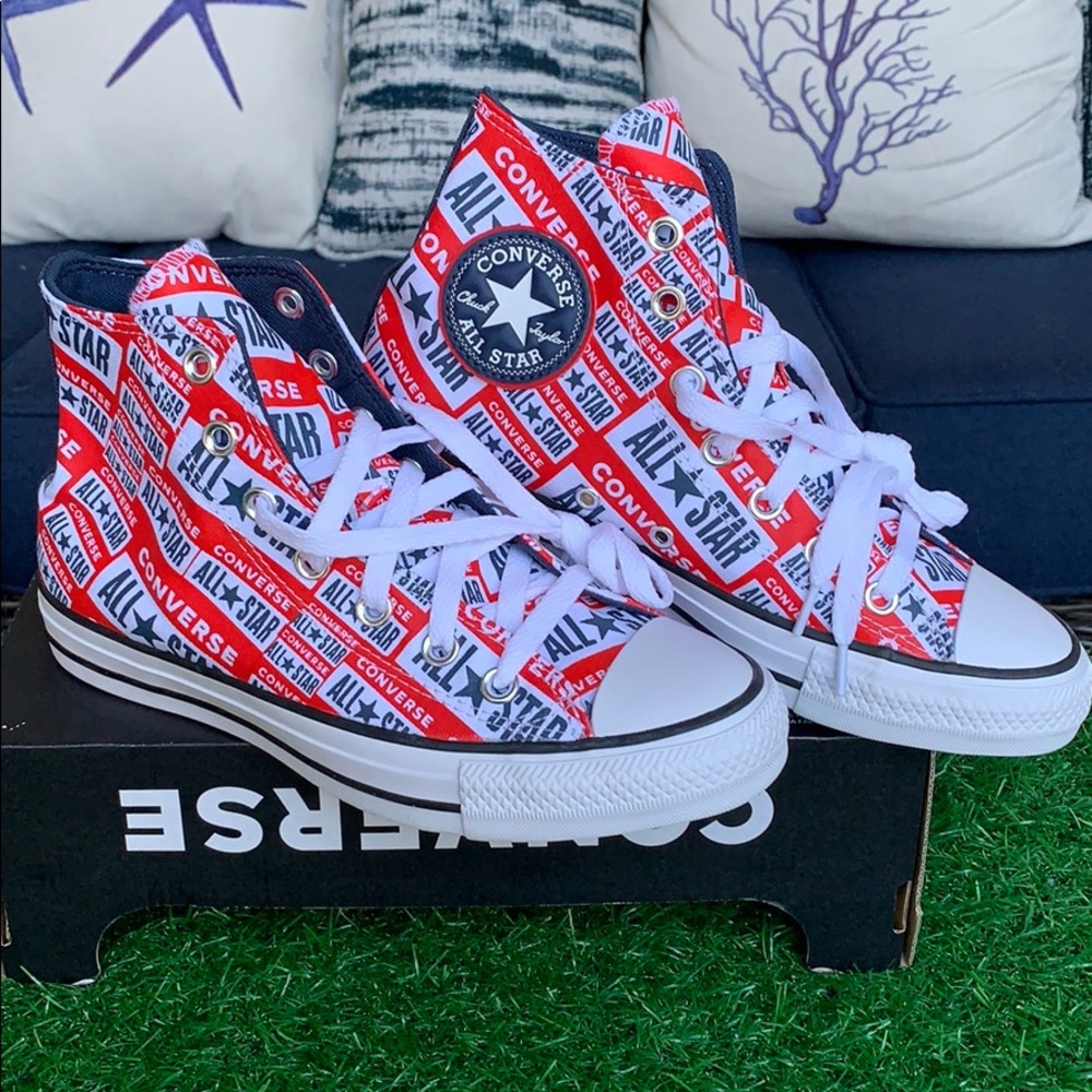 Converse CTAS high White/Multi/block WMNS - Picture 2 of 16